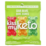 Kiss My Keto, Gummy Candy, кислые мишки, 8 пакетиков, 25 г (0,88 унции)