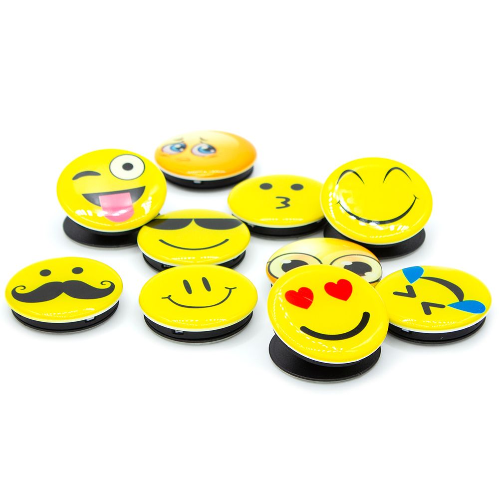 Поп-сокет присоска Смайл Кристалл в ассортименте