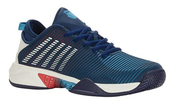 Мужские теннисные кроссовки K-Swiss Hypercourt Supreme - blue opal/blanc de blanc/lollipop