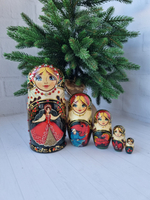 Матрешка сказка микс 5мест 15см