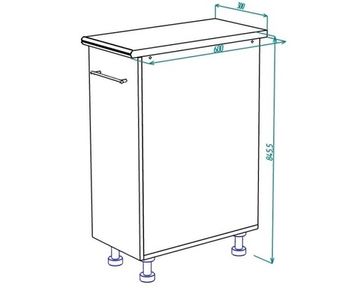Стол кухонный  ТОКИО выдвижной 41-300  /300*820*519/ венге / шимо светлый_РЕЗЕРВНЫЙ