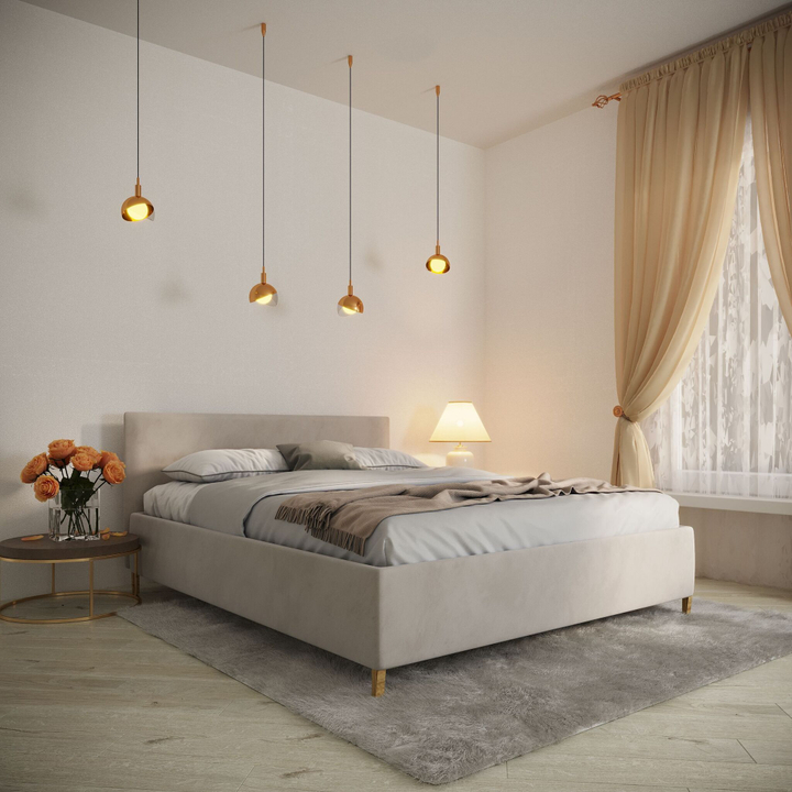 Двуспальная кровать с настилом Изи, 90х190