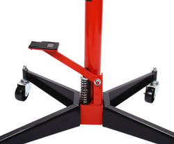 GTE-HTC13005 - Стойка трансмиссионная гидравлическая 0.5т h=1130-1940мм GTE - Трансмиссионная гидравлическая стойка GTE-HTC13005 с грузоподъемностью 0,5 т предназначена для снятия и установки узлов трансмиссии и дифференциалов легковых и грузовых автомобилей. Данная стойка является переносным подъемным устройством. Она может применяться при монтаже и демонтаже различных узлов и агрегатов. Является идеальным приспособлением для выполнения монтажных и ремонтных работ как в автомастерских, так и в частных гаражах.



Характеристики:

Грузоподъемность: 0,5 т
Ширина основания: 625 мм
Минимальная высота подъема: 1130 мм
Максимальная высота подъема: 1940 мм
Ширина подхвата: 230 мм
Спуск: ручной
Тип: гидравлическая


Особенности:

Компактность.
Высокая прочность.
Надежность в эксплуатации.
Небольшой вес.
Широкий диапазон вертикального перемещения.
Широкая база на колесах.