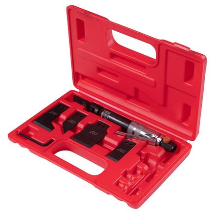 MIGHTY SEVEN (QK-112N) Нож скребковый пневматический, 4200 кол/мин, с набором насадок, 6 предметов