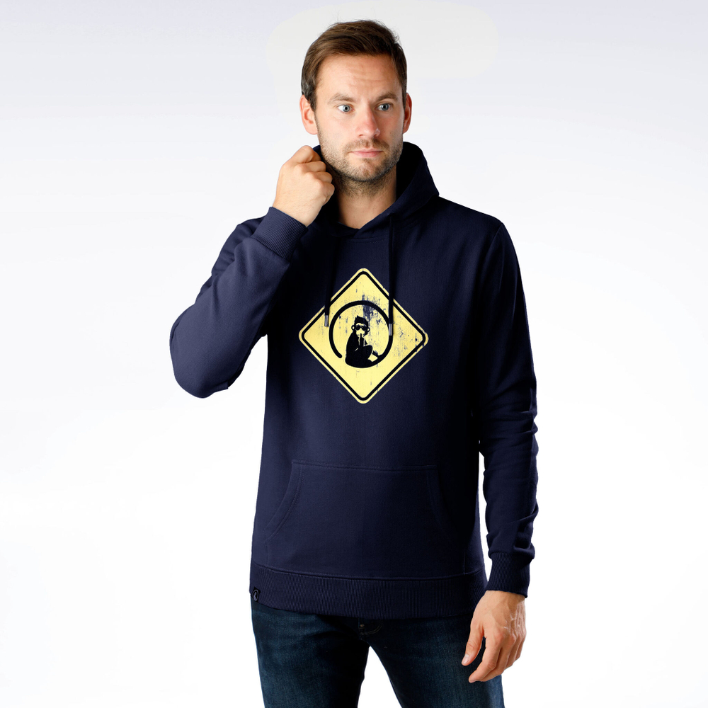 Мужская кофта теннисная Quiet Please Australia Road Sign Hoody Men - Dark Blue, Yellow
