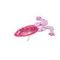 Лягушка Helios Crazy Frog 3,55&quot;/9,0 см Silver Sparkles &amp; Pink 4шт. (HS-23-035)
