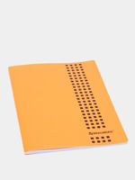 Тетрадь А4, 40 листов, BRAUBERG "Metropolis", скоба, клетка, обложка пластик, ОРАНЖЕВЫЙ, 403404