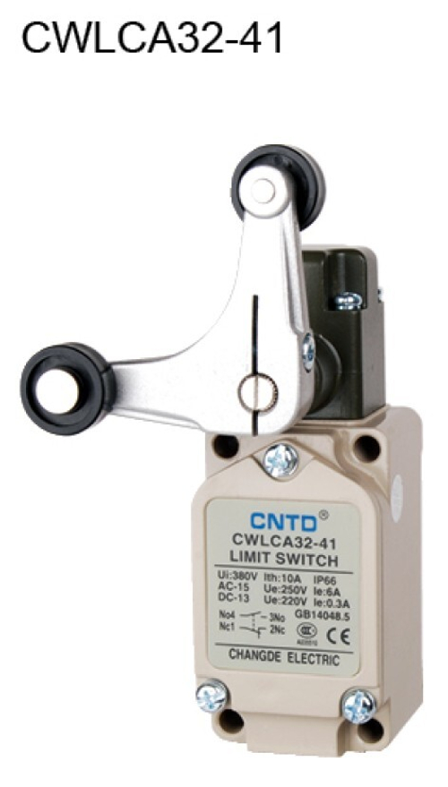 CWLCA32-41 Конечный выключатель с 2-мя поворотными пластиковыми роликами