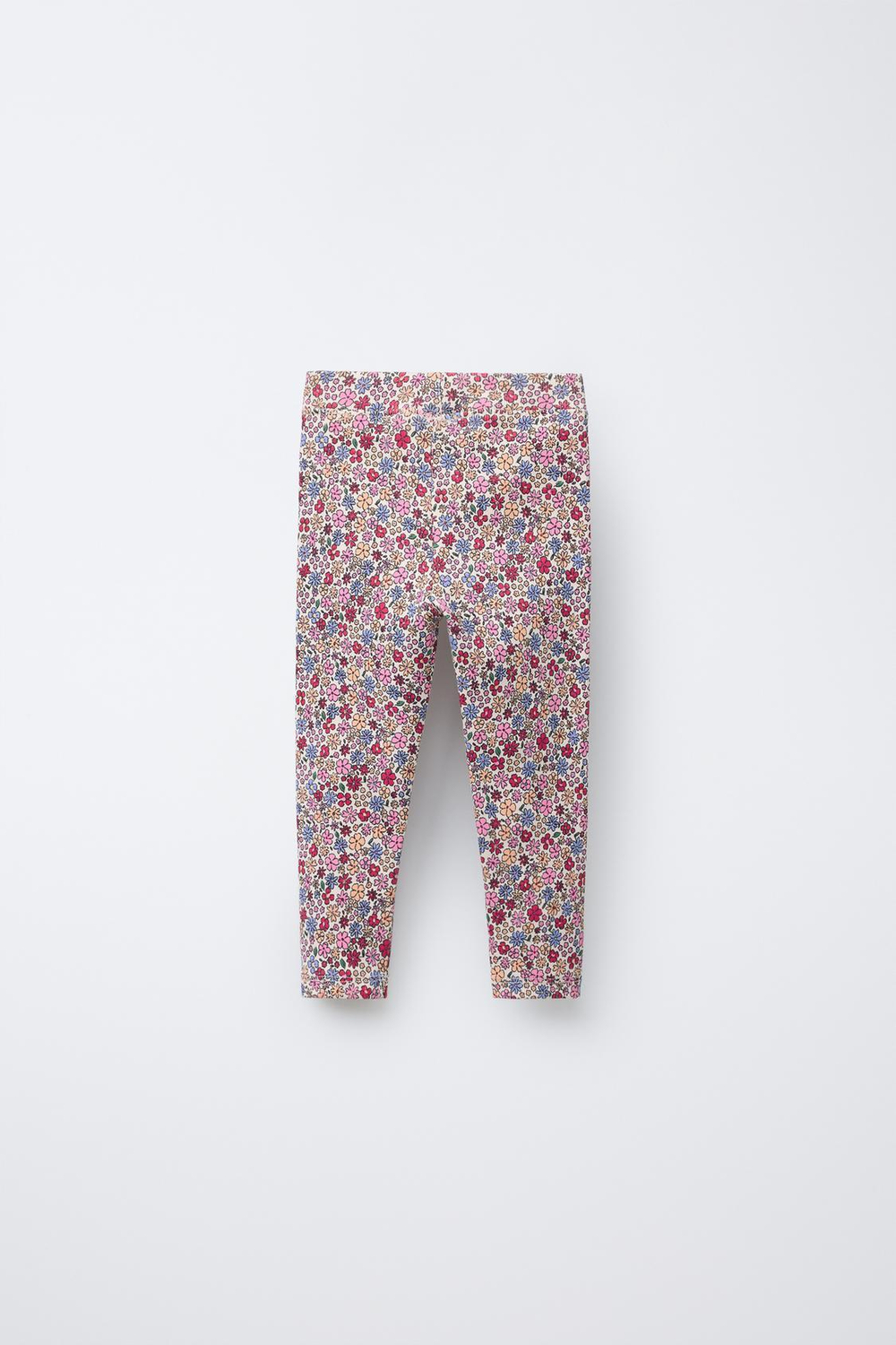 ZARA ЛЕГИНСЫ В РУБЧИК С ПРИНТОМ, РАЗНОЦВЕТНЫЙ