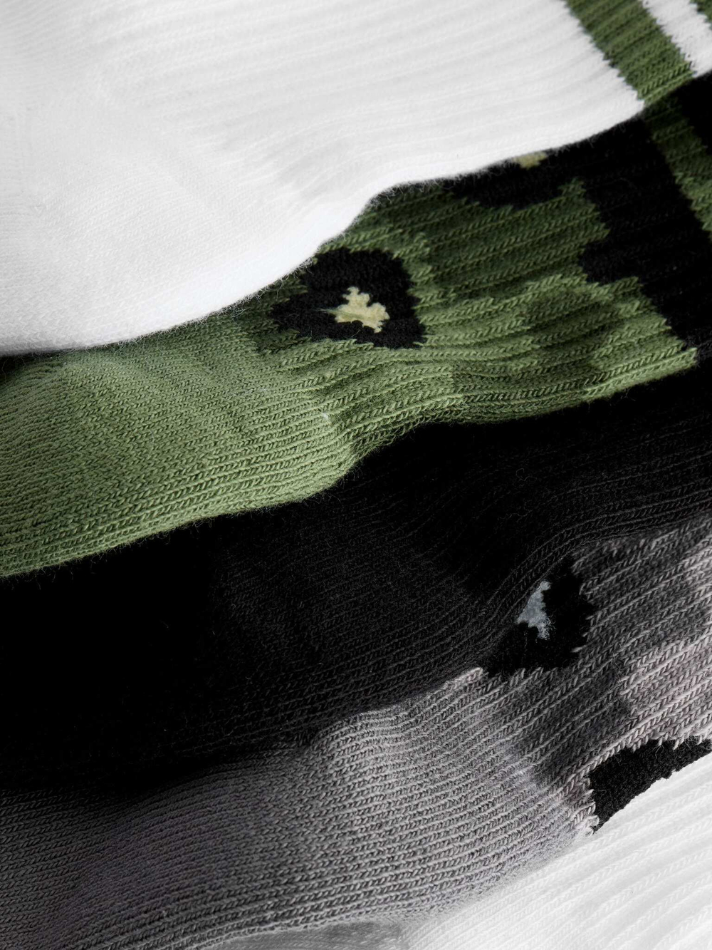 Носки для мальчика Next AL5-814, 5 шт., Белый, Хаки, Черный