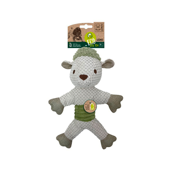 Игрушка M-PETS ECO "Барашек Локи" текстильная мягкая для собак , 30 см