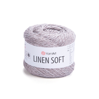 Пряжа YarnArt Linen soft, Серо-бежевый