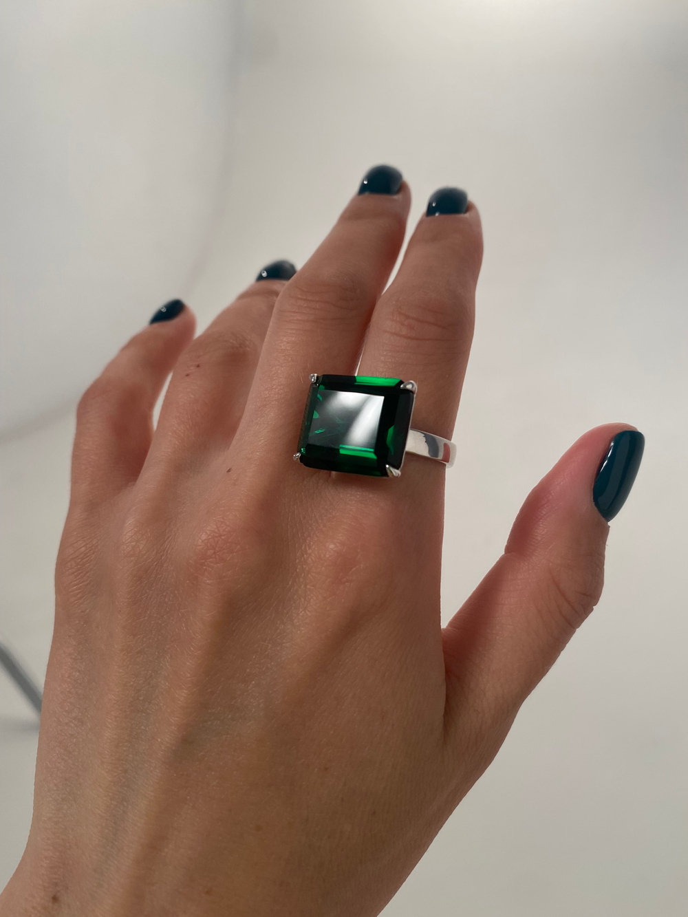 Кольцо Square Emerald