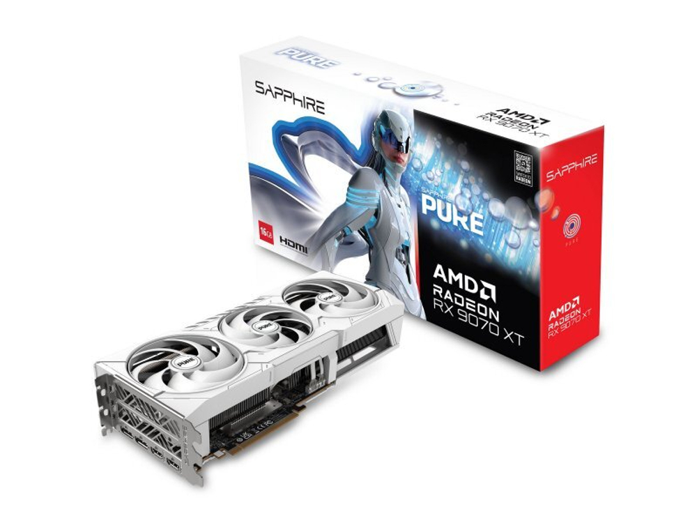 Видеокарта Sapphire AMD Radeon RX 9070XT PURE [11348-02-20G]
