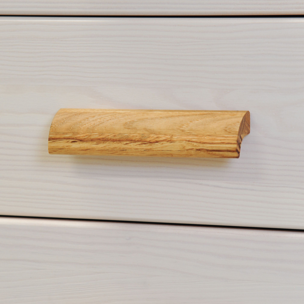 Комод, 131х39х100, Мадейра, для одежды и игрушек, белый, с 7 ящиками, под телевизор, из массива сосны, Dipriz