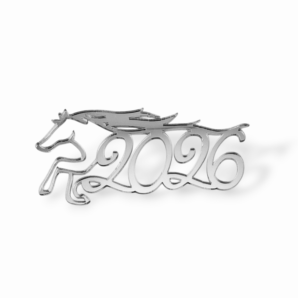 Топпер Торец "2026" акрил, 10см