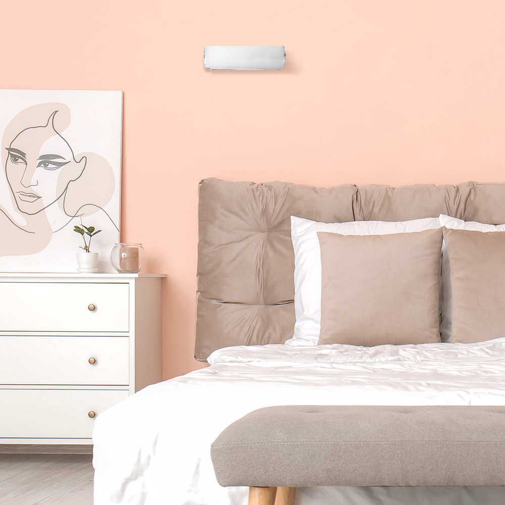 801810 Светильник настенный BLANDA 1х40W E14 ХРОМ/БЕЛЫЙ