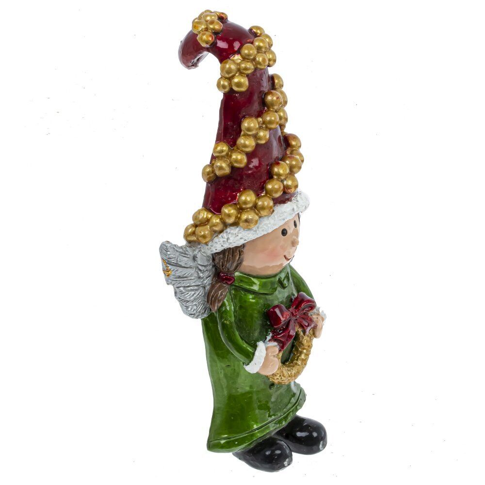 GAEM Фигурка декоративная "Ангел/Дед Мороз/Снеговик/Гном", L5 W3,5 H10,5 см, 4в.