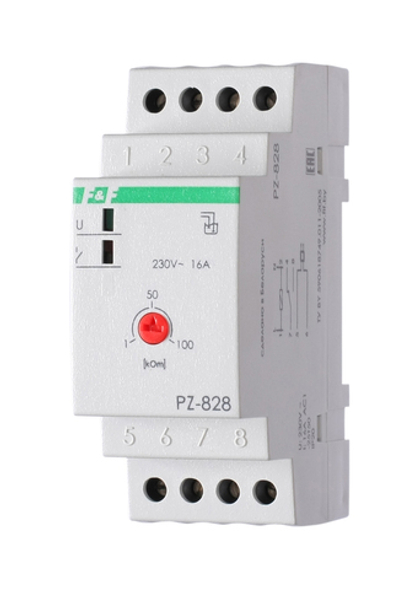 Реле контроля уровня жидкости PZ-828 16A 230В AC 16А 1перкл. IP20 одноуровневое (с датчиком в комплекте)