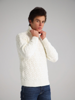 Свитер с патчем Город Горький белый