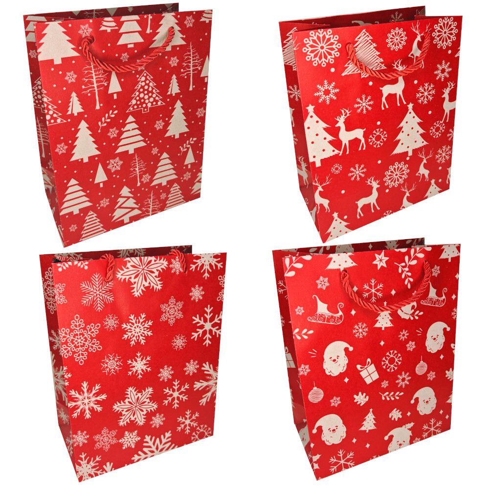 Пакет подар. бум. новогодн. крафт 26*32*10 см 200 гр/м2 "Новогодний"