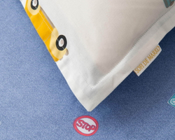 Детское постельное белье Sofi De MarkO Машинки Ретро белое