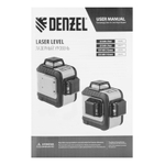 Лазерный уровень мультипризм. LXI 360-3 Green, 30 м, 520 Нм, акк. Li 2800 mAh, резьба 1/4" Denzel