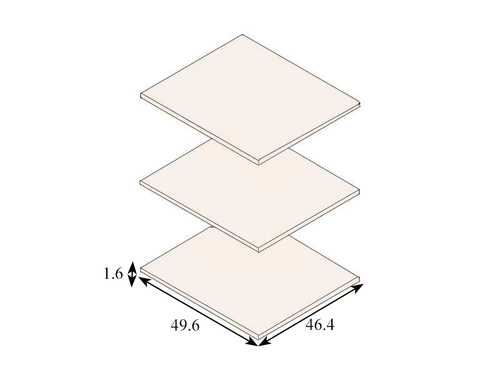 Спальня "НОРА" Комплект полок для шкафа 1 дв. и 3 дв. (Персидский жемчуг) МебельГрад