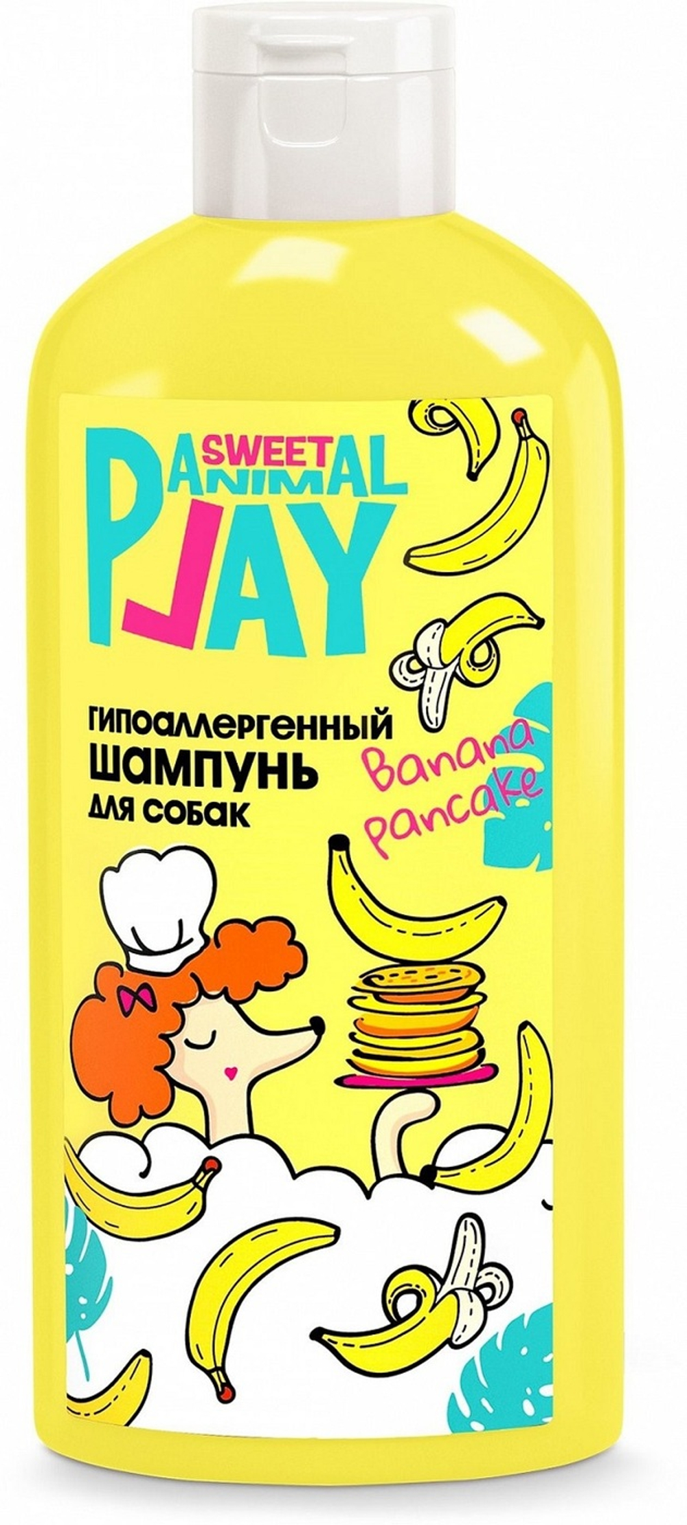 ANIMAL PLAY SWEET Шампунь для собак и кошек Банан гипоаллергенный 0,3 л