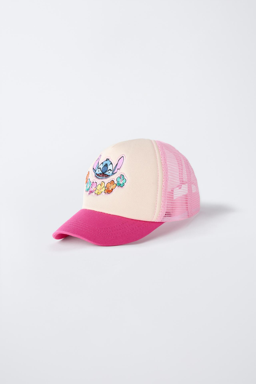 ZARA КЕПКА С ВЫШИВКОЙ LILO & STITCH © DISNEY, РОЗОВЫЙ
