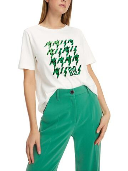 Marc Cain Футболка расшитая бисером