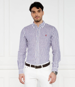 Льняная рубашка POLO RALPH LAUREN - фиолетовый(710837274)