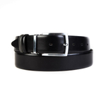 Ремень брючный двухсторонний 35 мм чёрный-серый Doublecity RP35-18-03