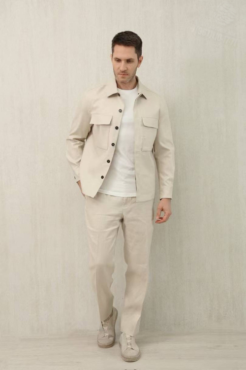 Льняной костюм Ermenegildo Zegna