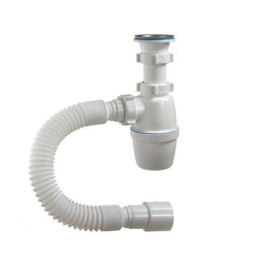 4001 Сифон 1 1/2 40 с гибкой трубой ОРИО (35/1шт)