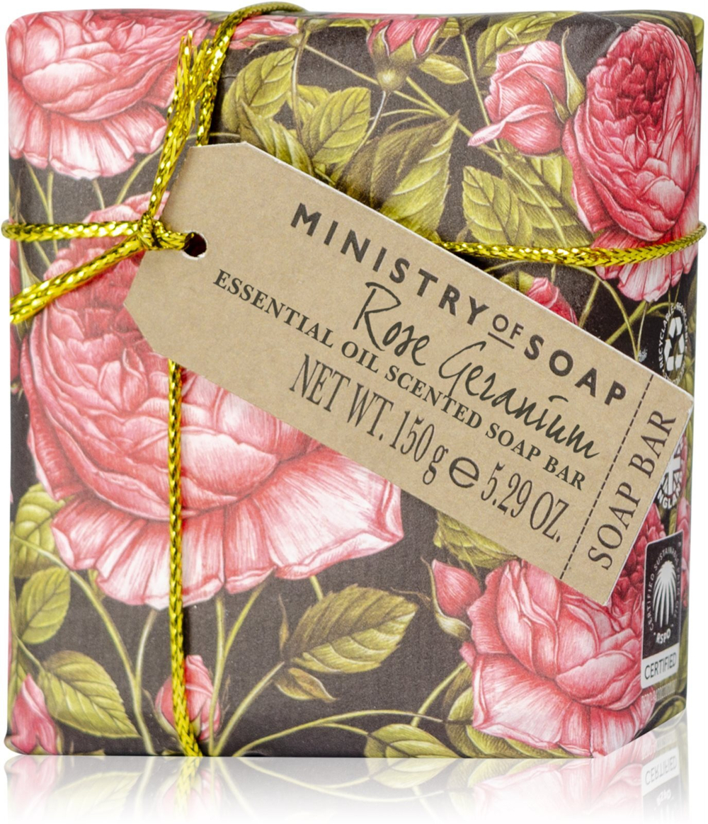 The Somerset Toiletry Co. Ministry of Soap Essential Oil - мыло для тела /  Rose Geranium 150  g  / GTIN 639136513964