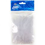 Перья, Премиум, Серебро, 12-15 см, 30 шт.