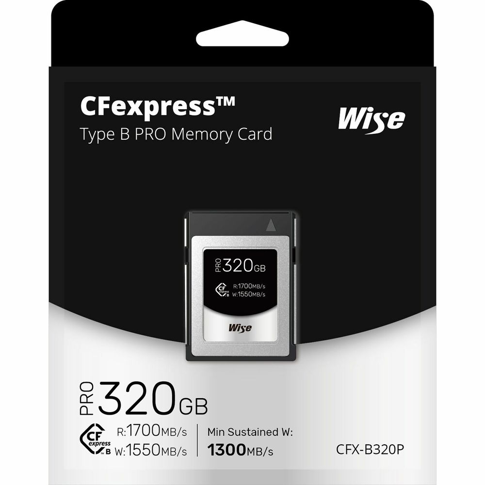 Wise Advanced 320ГБ CFX-B Pro Series CFexpress Карта памяти