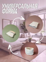 Лежанка для кошек и собак мелких пород квадратная леопард