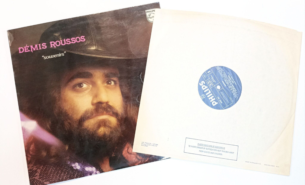 Винтажная виниловая пластинка LP Demis Roussos Souvenirs (UK 1975)