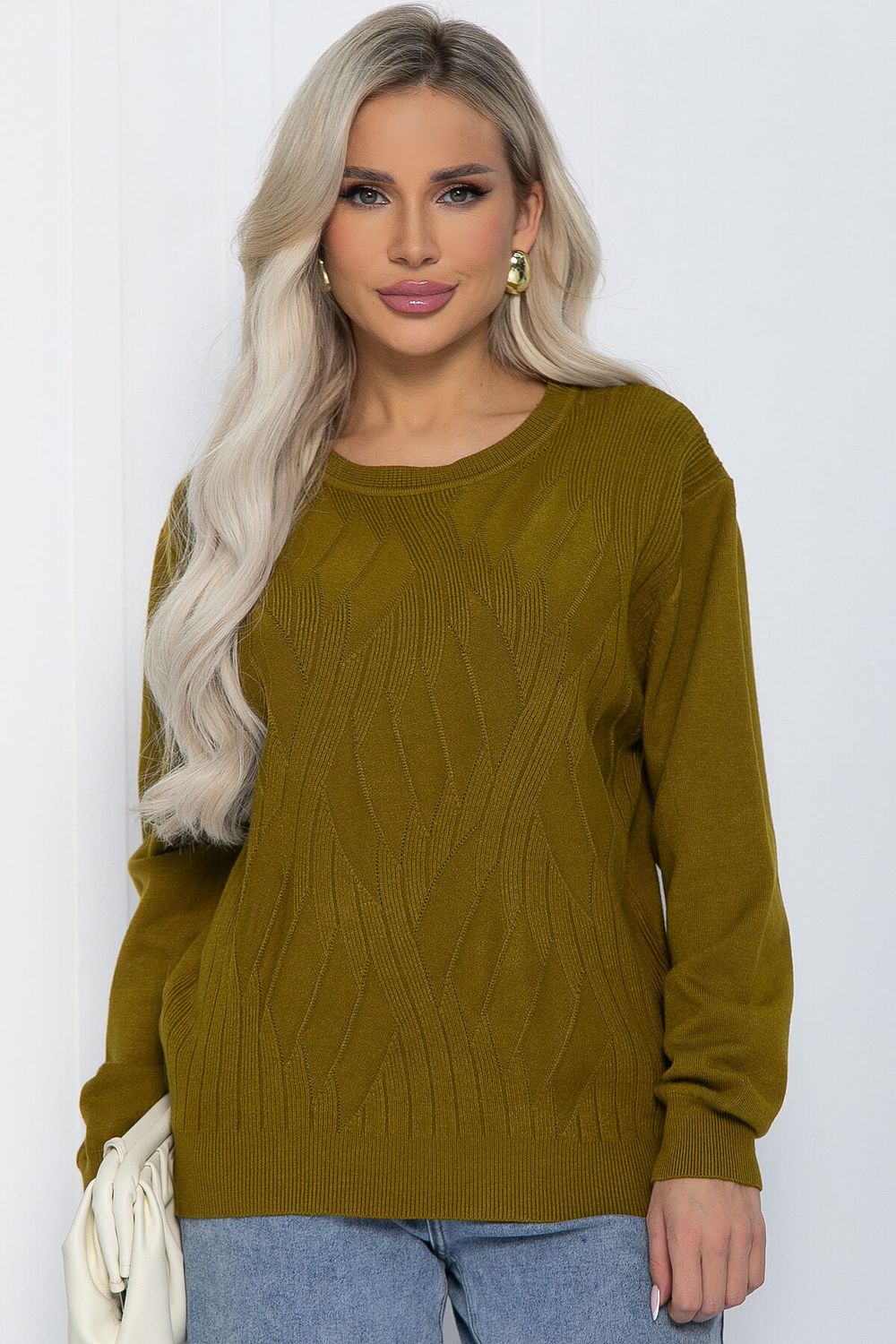 Джемпер Долорес (желто-зеленый) Б12168-12 LT Collection