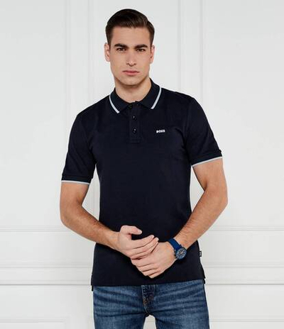 Поло Parlay BOSS BLACK - темно-синий(50494697)