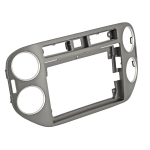 Комплект рамки с разъёмами 9"+can VW Tiguan 2011-2016 (квадратная аварийка, 20мм) серая - Car-Smart 8008F2S