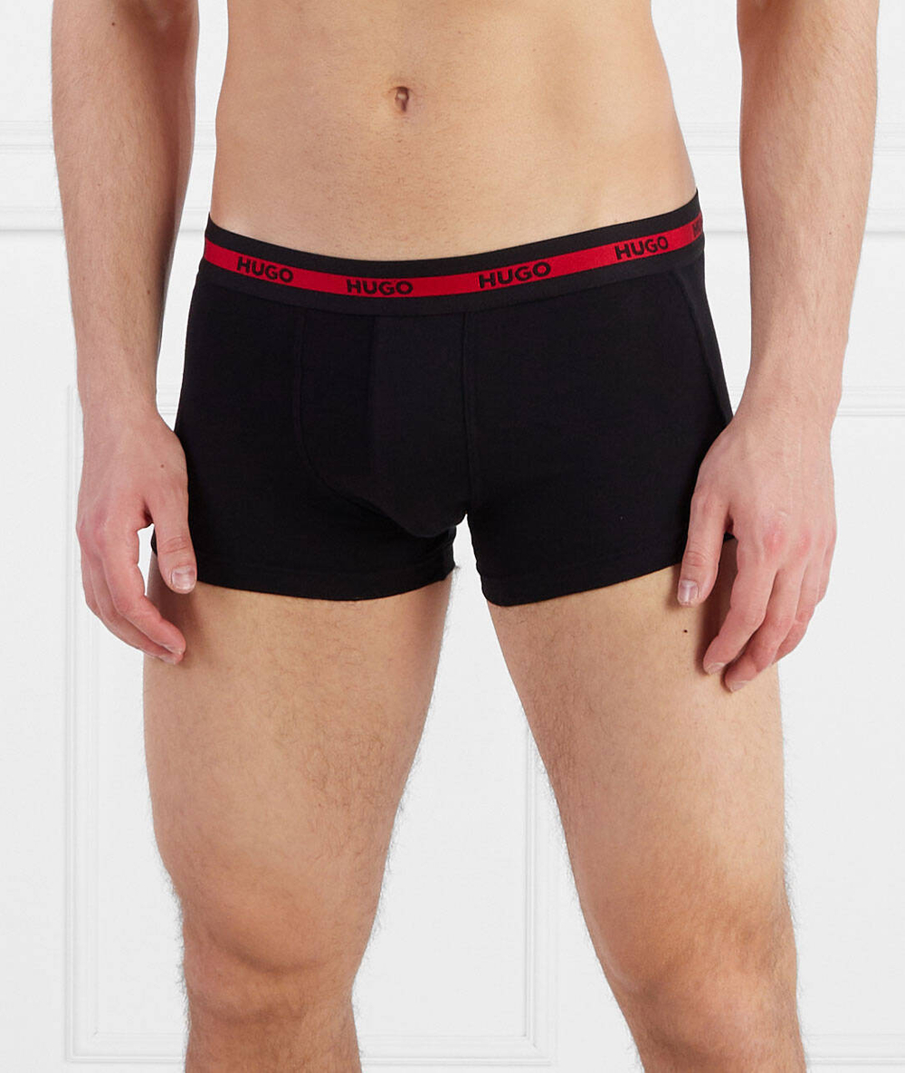 Трусики-боксеры 3шт. TRUNK TRIPLET PLANET Hugo Bodywear - черный(50492375)