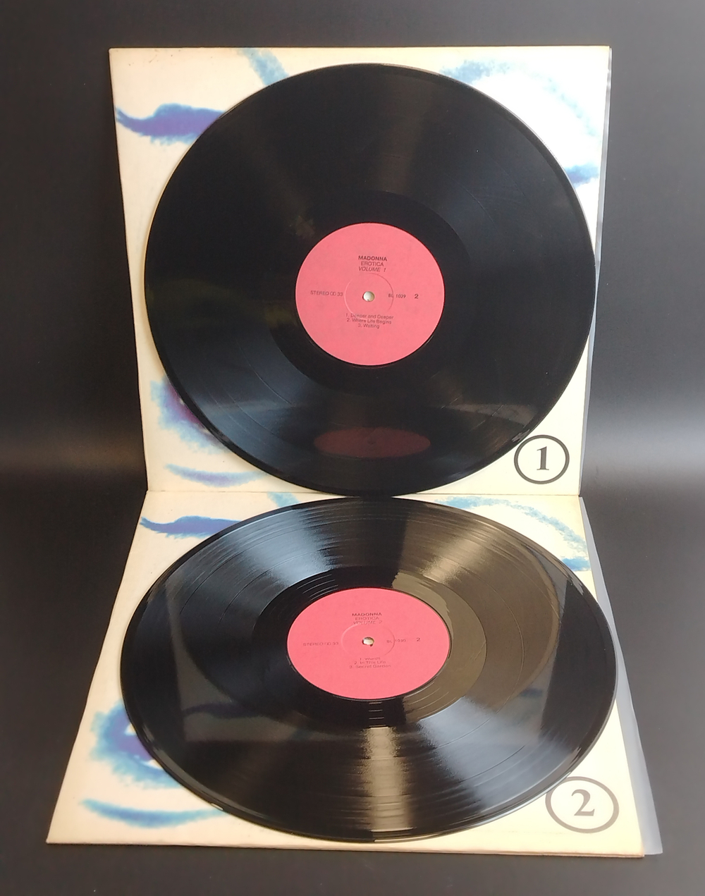 2 LP Madonna - Erotica. Volume 1 / Volume 2. 2 Виниловые пластинка 12 дюймов