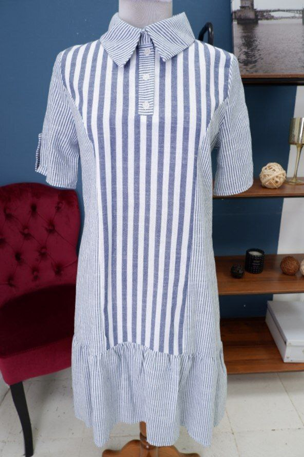 Платье Deniza со льном 48 размер, новое