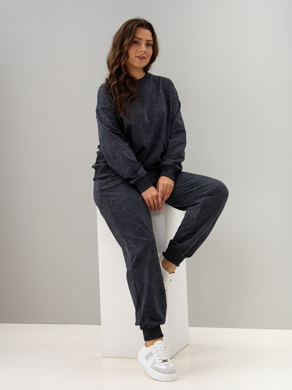 Костюм с брюками КБфл-90М/варенка-графит