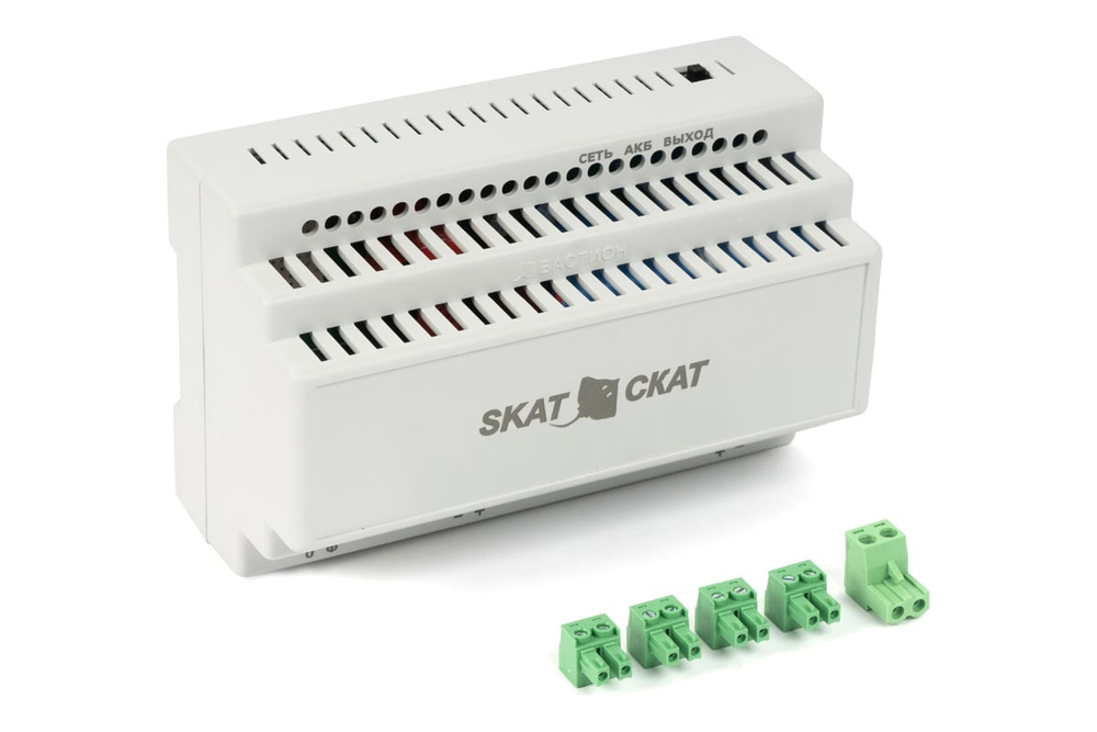 Малогабаритный ИБП со встроенной Li-ion АКБ СКАТ ИБП-12/2-6,4/Li-DIN