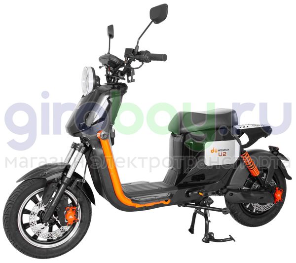 Электроскутер WENBOX U2 1500W (60V/45Ah) - Чёрный фото №1