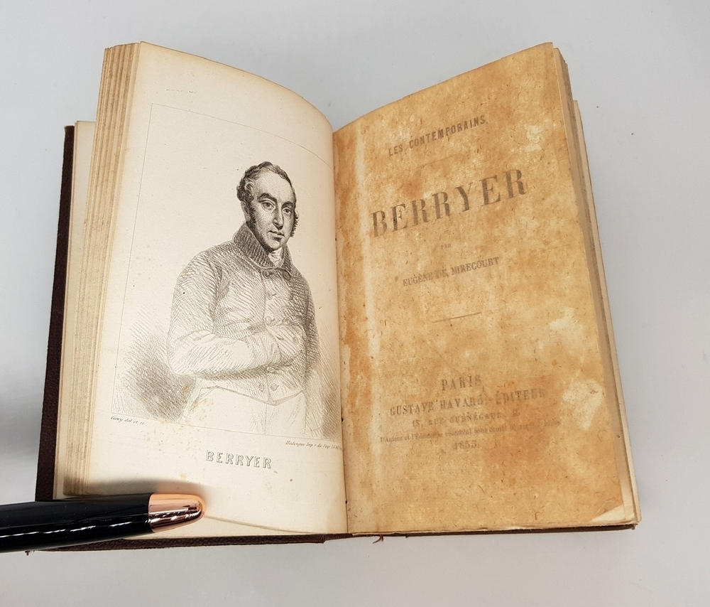 "Les contemporains Theophile Gautier, Berryer, Rossini, Ingres, Francois Arago, Arsene Houssaye. Eugene de Mirecourt.  1855 г.